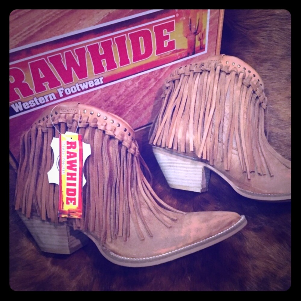 Western Cowboy Fringe Booties